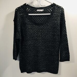 Reitmans Open Weave Sweater Petite Large